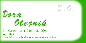 dora olejnik business card